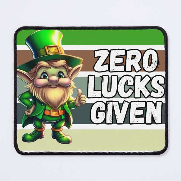 Item preview, Zero Lucks Given Funny St. Patrick’s Day T-Shirt designed and sold by JCRockDesign.
