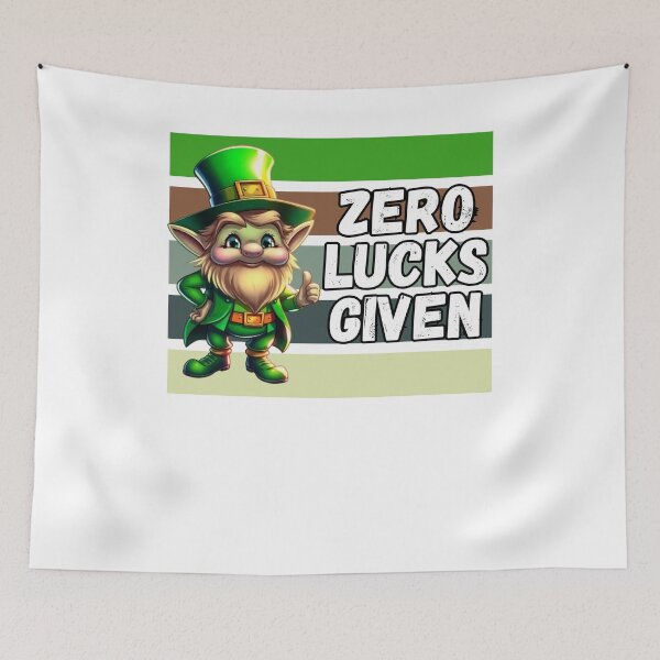 Item preview, Zero Lucks Given Funny St. Patrick’s Day T-Shirt designed and sold by JCRockDesign.