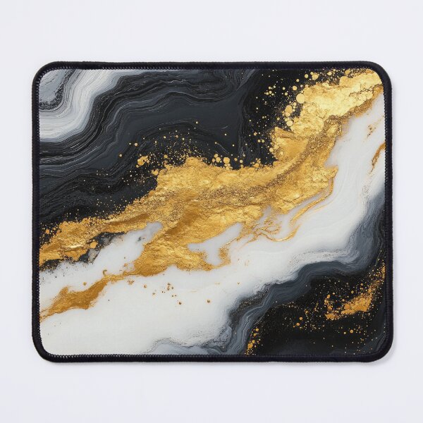 Item preview, Elegant Black and White Marble with Luxe Gold Accents designed and sold by bAIryBarn.