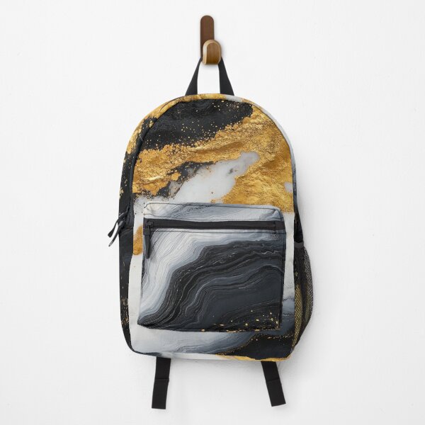 Item preview, Elegant Black and White Marble with Luxe Gold Accents designed and sold by bAIryBarn.