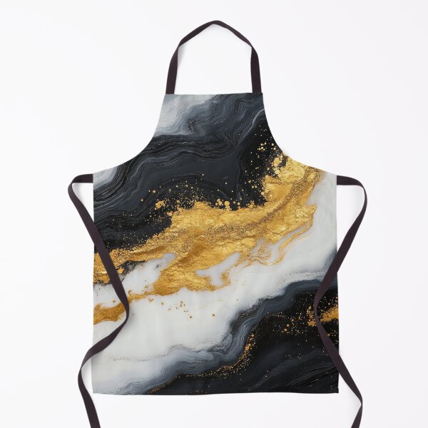 Item preview, Elegant Black and White Marble with Luxe Gold Accents designed and sold by bAIryBarn.