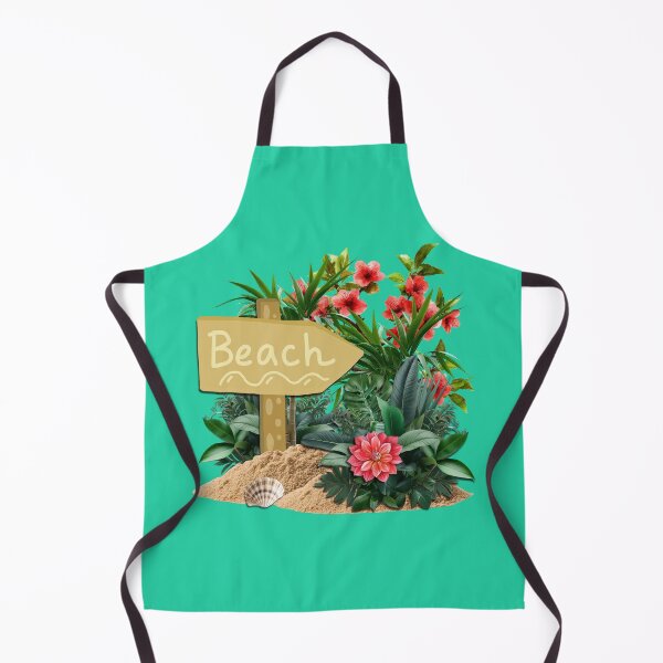 Item preview, Beach sign and tropical plants designed and sold by Topmel.
