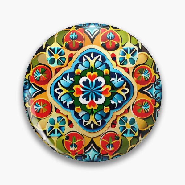 Item preview, Filigree Elegant & Royal Blue Flower Red Grid Lattice Art designed and sold by Zeporas Castle.