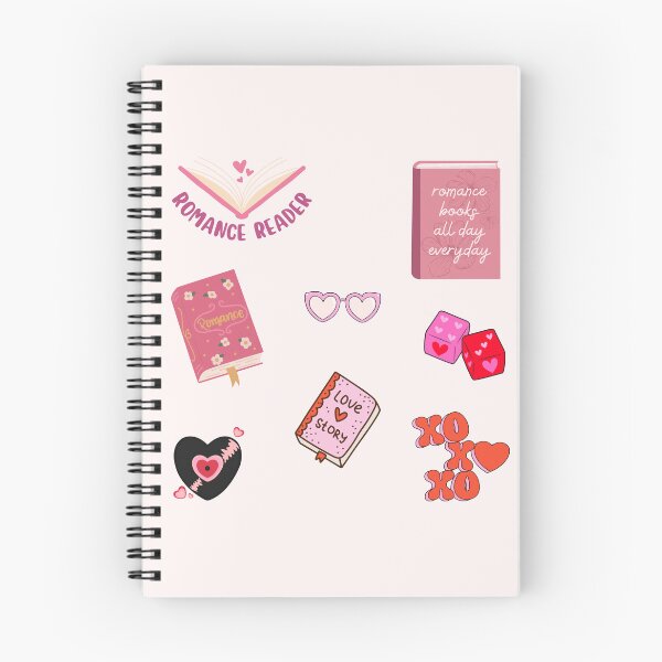 Item preview, Romance Reader | Pink Bookish Set designed and sold by Neadoodles.