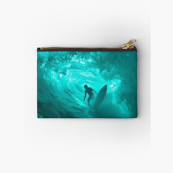 Item preview, BIG BLUE WAVE SURFER RIDING THE TUBE BARREL designed and sold by NikoDeeko.