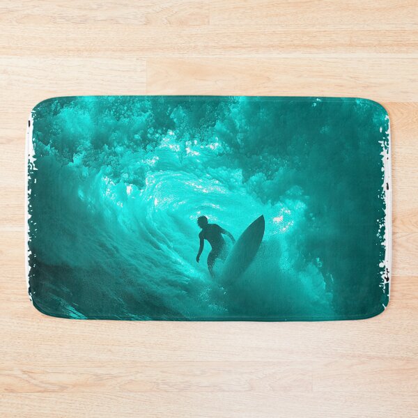 Item preview, BIG BLUE WAVE SURFER RIDING THE TUBE BARREL designed and sold by NikoDeeko.