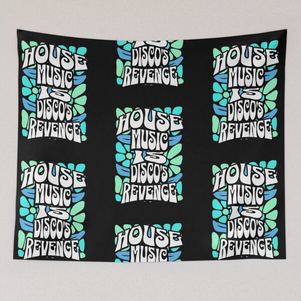 Item preview, HOUSE MUSIC  - Disco's Revenge 7 (black/blue)  designed and sold by Discothreadz.