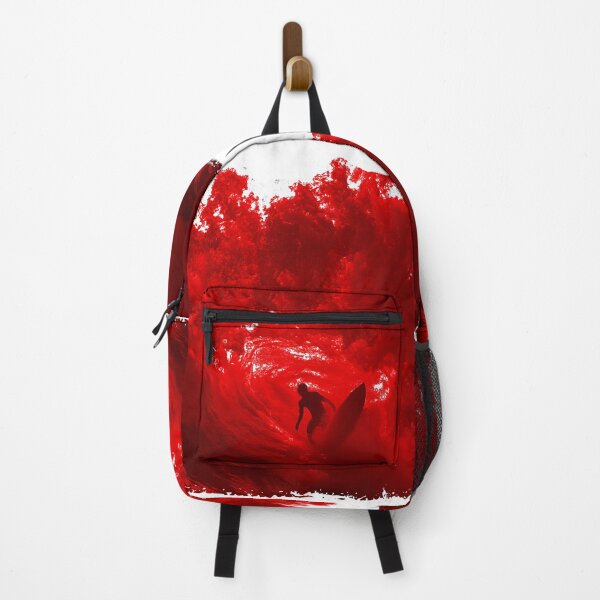 Item preview, BIG RED WAVE SURFER RIDING THE TUBE BARREL designed and sold by NikoDeeko.
