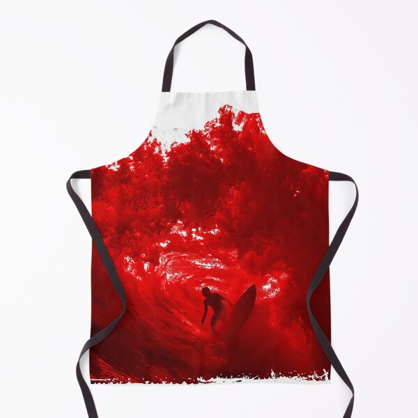 Item preview, BIG RED WAVE SURFER RIDING THE TUBE BARREL designed and sold by NikoDeeko.
