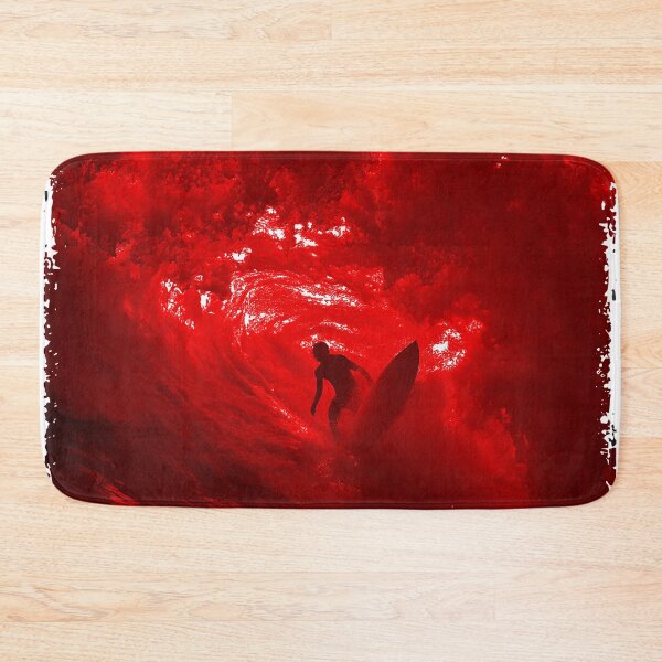 Item preview, BIG RED WAVE SURFER RIDING THE TUBE BARREL designed and sold by NikoDeeko.