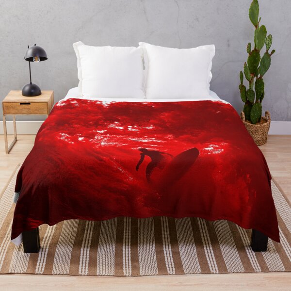 Item preview, BIG RED WAVE SURFER RIDING THE TUBE BARREL designed and sold by NikoDeeko.