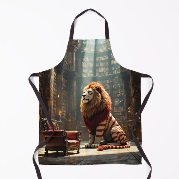 Item preview, Lion and Library designed and sold by HabitableMoons.