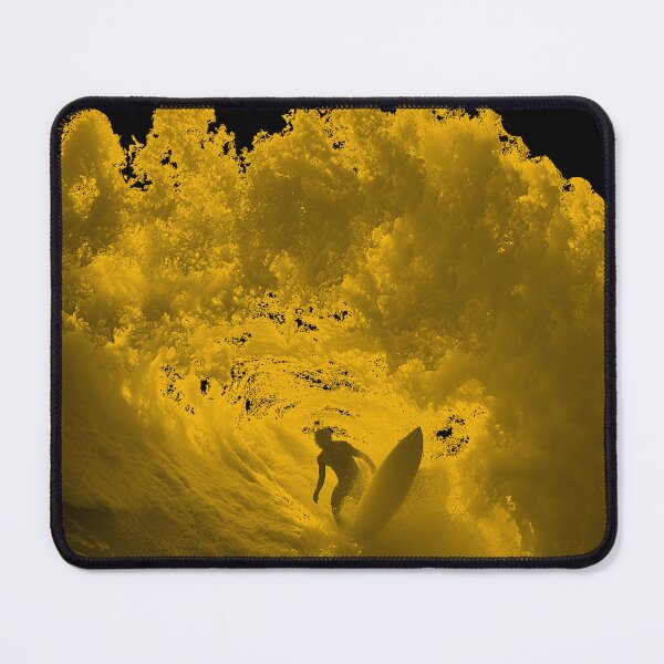 Item preview, BIG GOLDEN WAVE SURFER RIDING THE TUBE BARREL designed and sold by NikoDeeko.