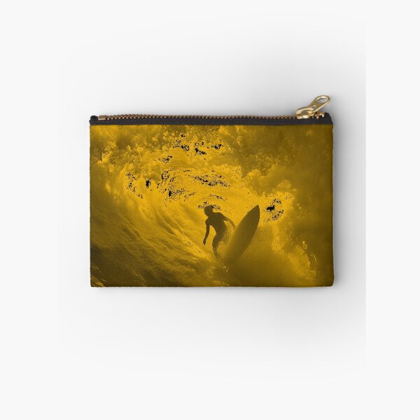 Item preview, BIG GOLDEN WAVE SURFER RIDING THE TUBE BARREL designed and sold by NikoDeeko.