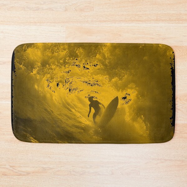 Item preview, BIG GOLDEN WAVE SURFER RIDING THE TUBE BARREL designed and sold by NikoDeeko.