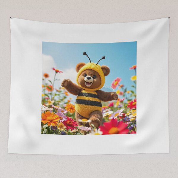 Item preview, Cute Bear Dancing in Bee Costume Vector Illustration designed and sold by hjian8219.