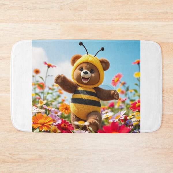 Item preview, Cute Bear Dancing in Bee Costume Vector Illustration designed and sold by hjian8219.