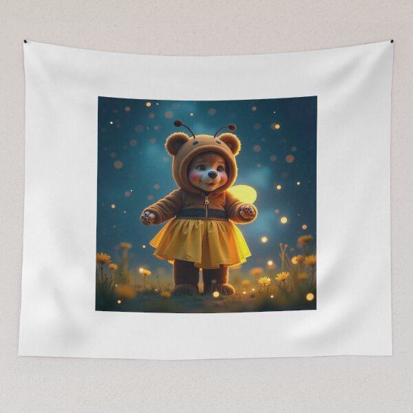 Item preview, Cute Bear Dancing in Bee Costume Vector Illustration designed and sold by hjian8219.