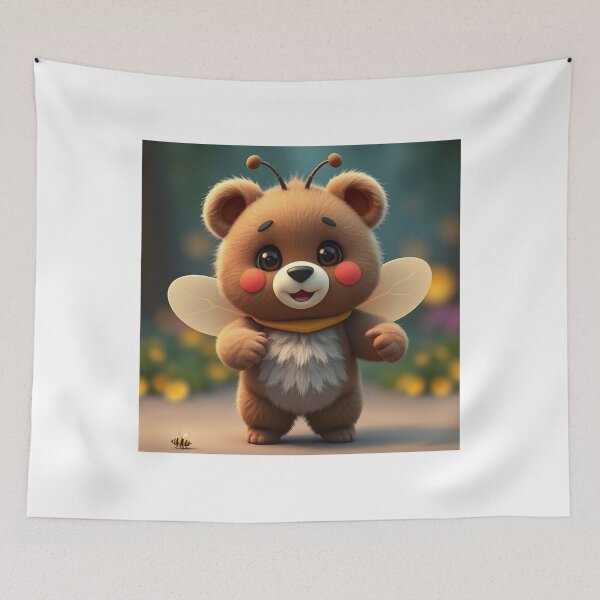 Item preview, Cute Bear Dancing in Bee Costume Vector Illustration designed and sold by hjian8219.