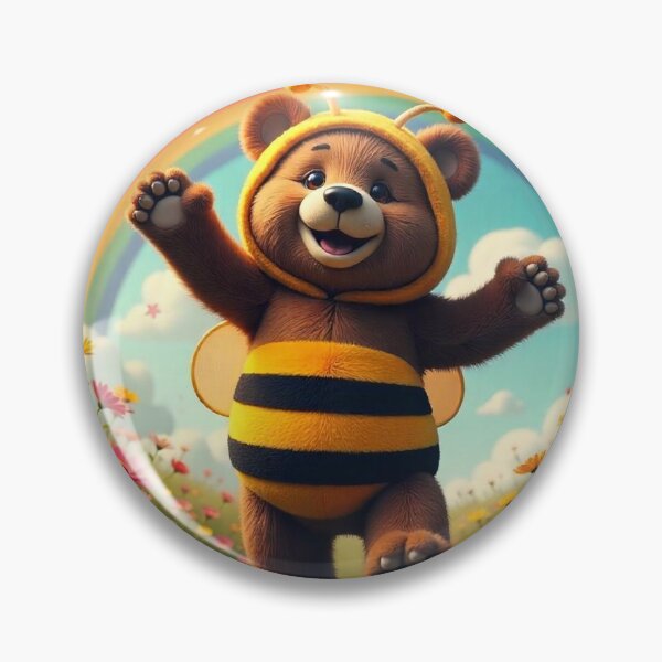 Item preview, Cute Bear Dancing in Bee Costume Vector Illustration designed and sold by hjian8219.