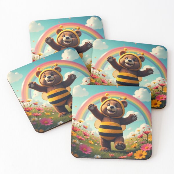 Item preview,  Cute Bear Dancing in Bee Costume Vector Illustration designed and sold by hjian8219.