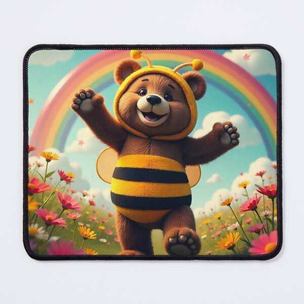 Item preview, Cute Bear Dancing in Bee Costume Vector Illustration designed and sold by hjian8219.