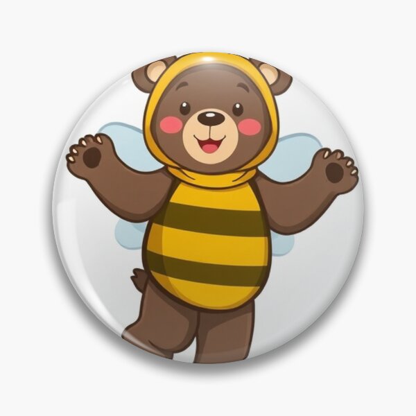 Item preview, Cute Bear Dancing in Bee Costume Vector Illustration designed and sold by hjian8219.