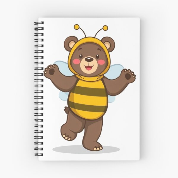 Item preview, Cute Bear Dancing in Bee Costume Vector Illustration designed and sold by hjian8219.