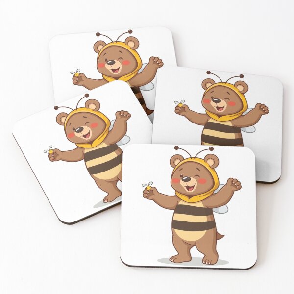 Item preview, Cute Bear Dancing in Bee Costume Vector Illustration designed and sold by hjian8219.