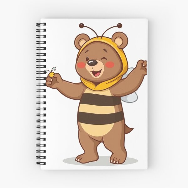 Item preview, Cute Bear Dancing in Bee Costume Vector Illustration designed and sold by hjian8219.