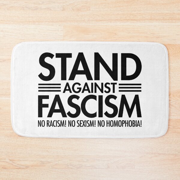 Item preview, Stand Against Fascism - No Racism - No Sexism - No Homophobia (black) designed and sold by Thelittlelord.