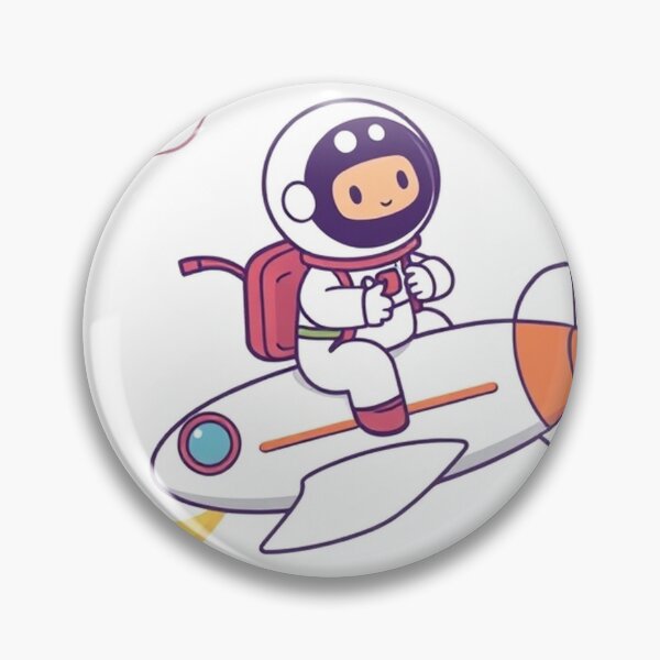 Item preview, Cute Astronaut Riding Rocket Plane Cartoon Vector Icon Illustration Science Technology Isolated designed and sold by hjian8219.