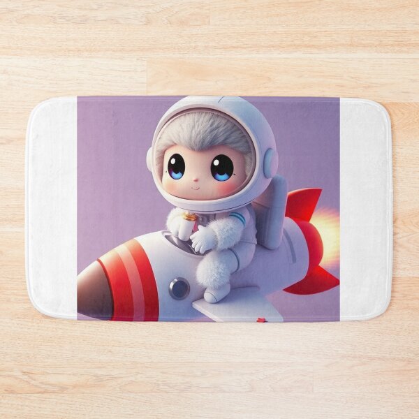 Item preview, Cute Astronaut Riding Rocket Plane Cartoon Vector Icon Illustration Science Technology Isolated designed and sold by hjian8219.