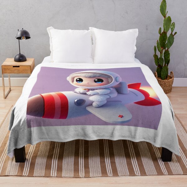 Item preview, Cute Astronaut Riding Rocket Plane Cartoon Vector Icon Illustration Science Technology Isolated designed and sold by hjian8219.