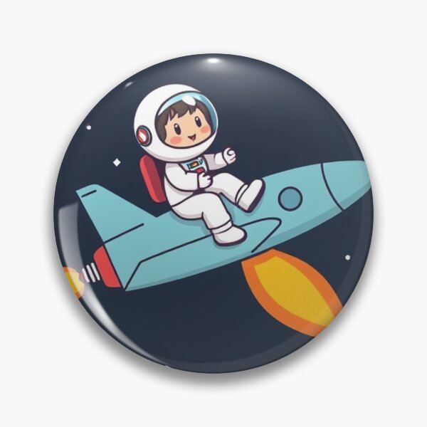 Item preview, Cute Astronaut Riding Rocket Plane Cartoon Vector Icon Illustration Science Technology Isolated designed and sold by hjian8219.