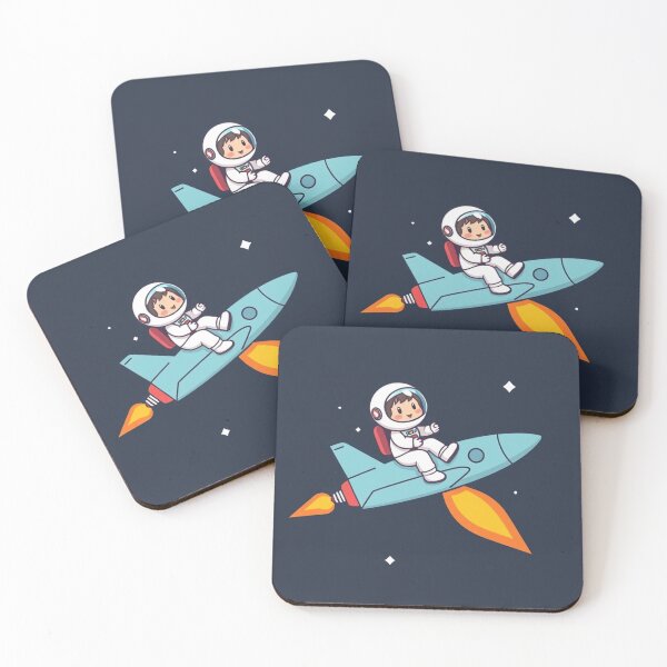 Item preview, Cute Astronaut Riding Rocket Plane Cartoon Vector Icon Illustration Science Technology Isolated designed and sold by hjian8219.