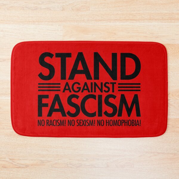 Item preview, Stand Against Fascism - No Racism - No Sexism - No Homophobia (black 2.0) designed and sold by Thelittlelord.