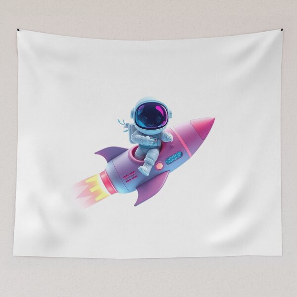 Item preview, Cute Astronaut Riding Rocket Plane Cartoon Vector Icon Illustration Science Technology Isolated designed and sold by hjian8219.