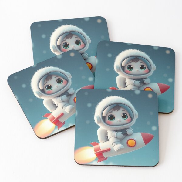 Item preview, Cute Astronaut Riding Rocket Plane Cartoon Vector Icon Illustration Science Technology Isolated designed and sold by hjian8219.