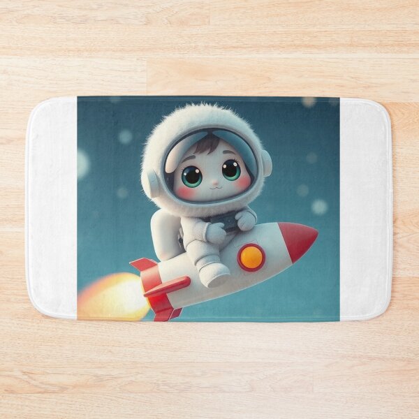 Item preview, Cute Astronaut Riding Rocket Plane Cartoon Vector Icon Illustration Science Technology Isolated designed and sold by hjian8219.