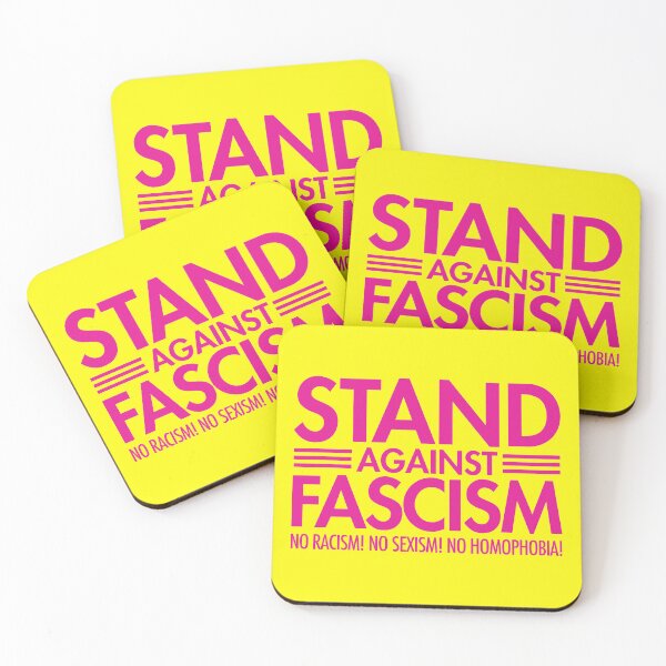 Item preview, Stand Against Fascism - No Racism - No Sexism - No Homophobia (hot pink 2.0) designed and sold by Thelittlelord.