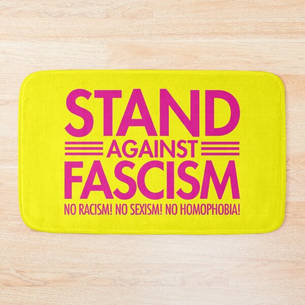Item preview, Stand Against Fascism - No Racism - No Sexism - No Homophobia (hot pink 2.0) designed and sold by Thelittlelord.