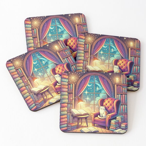 Item preview, Cozy Reading Nook Magic - Book Lover's Dream designed and sold by KittyKatto.