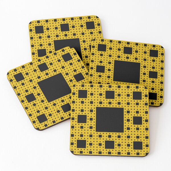 Item preview, Sierpinski Fractal, carpet, golden designed and sold by trucomanx.