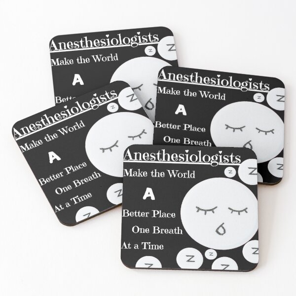 Item preview, Anesthesiologists: One Breath at a Time - Cute Medical Design-Black designed and sold by Puretrendsetter.