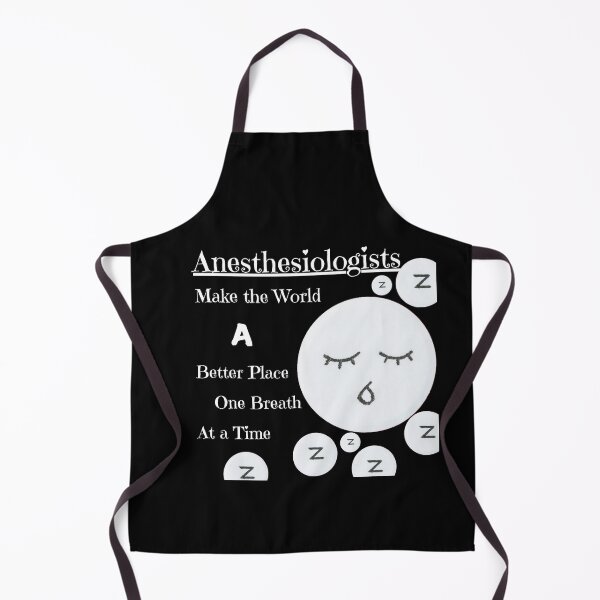 Item preview, Anesthesiologists: One Breath at a Time - Cute Medical Design-Black designed and sold by Puretrendsetter.
