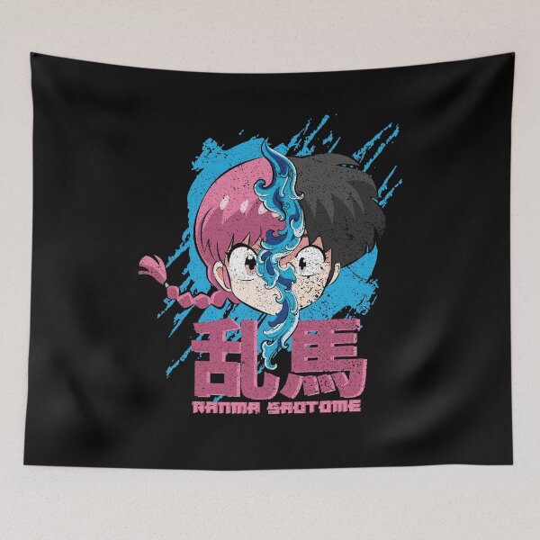 Item preview, RANMA 1/2 2024: HOT & COLD FACE (GRUNGE STYLE) designed and sold by FunGangStore.