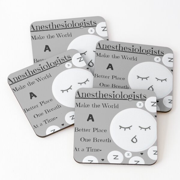 Item preview, Anesthesiologists: One Breath at a Time - Cute Medical Design-Grey designed and sold by Puretrendsetter.