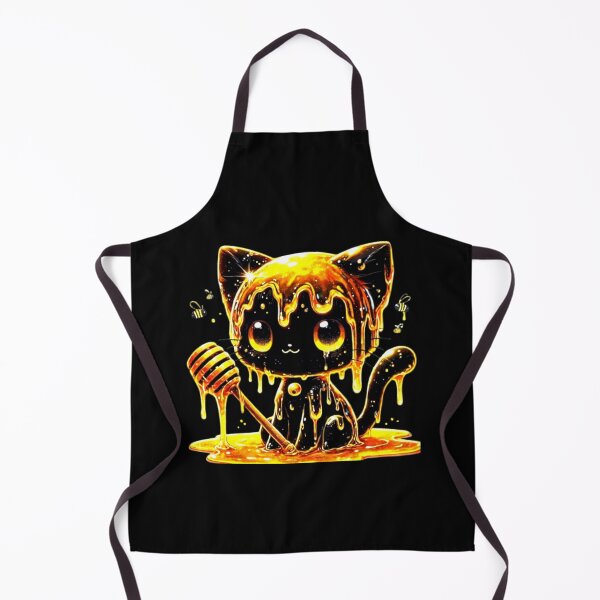 Item preview, Funny Black Cat With Honey Funny design graphic designed and sold by Creat-Des.