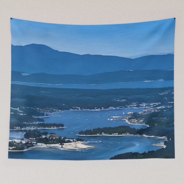 Item preview, Liberty Bay Olympic Mountains (Oil Painting) designed and sold by flyscenicair.